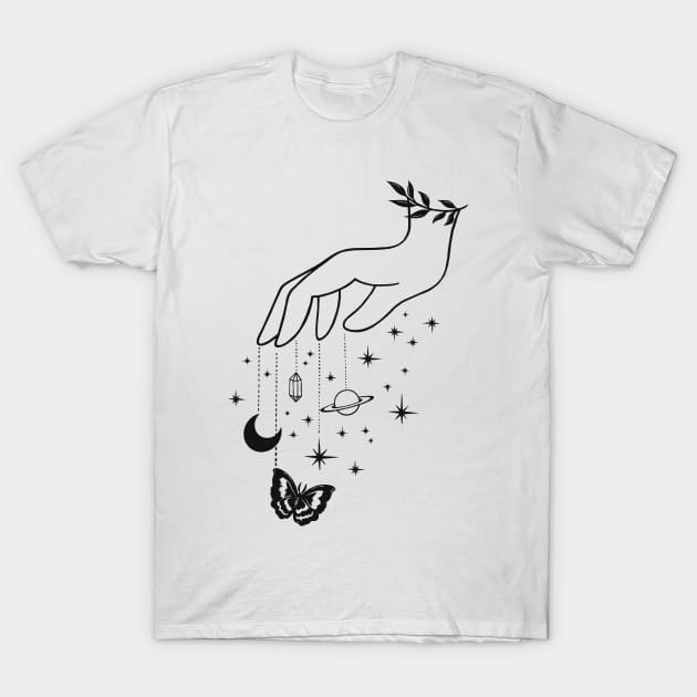 Boho Magic Art T-Shirt T-Shirt by OgogoPrintStudio